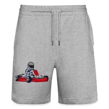6254398 135429285 GOCART png - Stanley/Stella Unisex Bio Joggingshorts Trainer  - Grau meliert - Vorne - Nik (191cm) & Marisol (170cm)