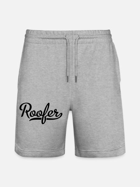 6254398 129527170 Roofer - Stanley/Stella Trainer Unisex Organic Jogging Shorts - heather grey