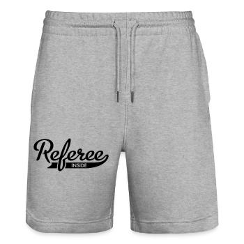 6254398 15941024 referee - Short de jogging bio TRAINER Stanley/Stella unisexe - gris chiné - Devant - Nik (191cm) & Marisol (170cm)