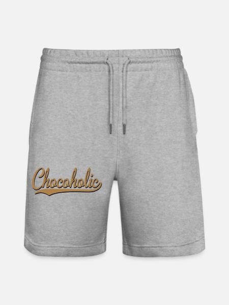 2541614 15352890 chocolate - Stanley/Stella Trainer Unisex Organic Jogging Shorts - heather grey