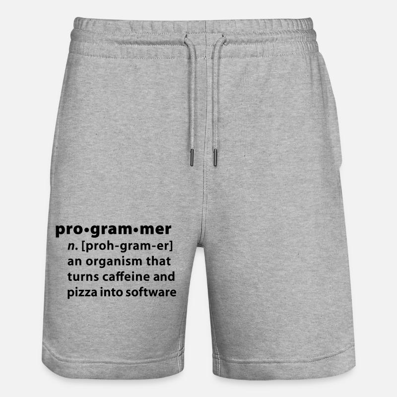 Programmer dictionary definition - Stanley/Stella Trainer Unisex Organic Jogging Shorts - heather grey