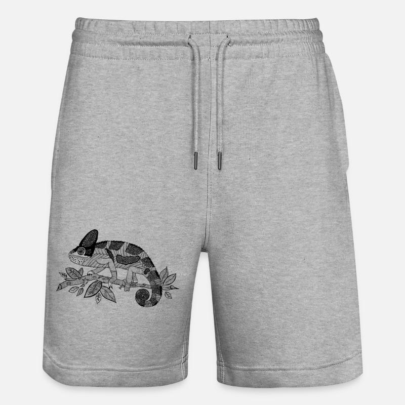 Chamäleon - Stanley/Stella Unisex Bio Joggingshorts Trainer  - Grau meliert