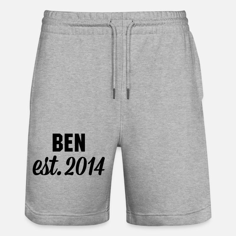 Ben est 2014 - Stanley/Stella Unisex Bio Joggingshorts Trainer  - Grau meliert