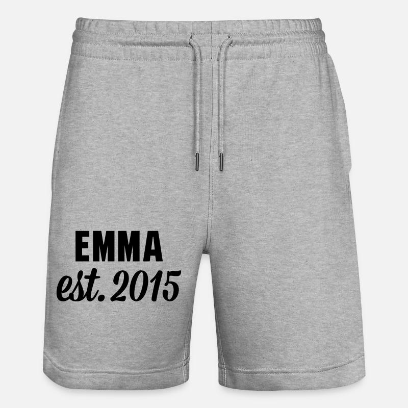 Emma est 2015 - Stanley/Stella Unisex Bio Joggingshorts Trainer  - Grau meliert