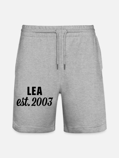 Lea est 2003 - Stanley/Stella Unisex Bio Joggingshorts Trainer - Grau meliert