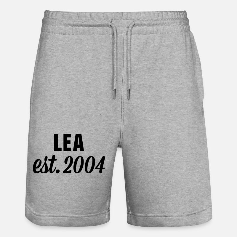 Lea est 2004 - Stanley/Stella Unisex Bio Joggingshorts Trainer  - Grau meliert
