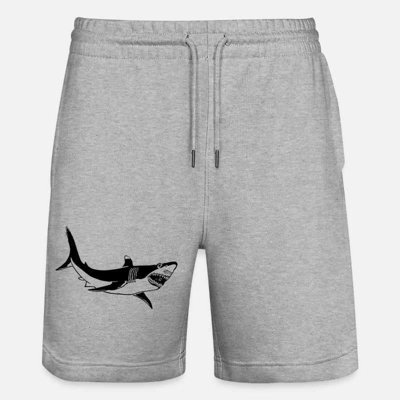 Requins - Short de jogging bio TRAINER Stanley/Stella unisexe - gris chiné