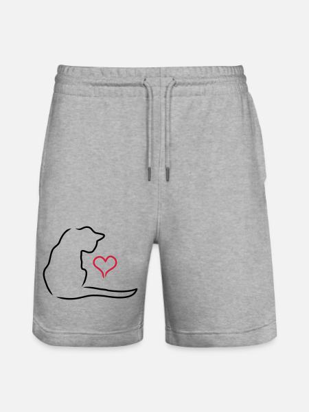 Chat - Short de jogging bio TRAINER Stanley/Stella unisexe - gris chiné