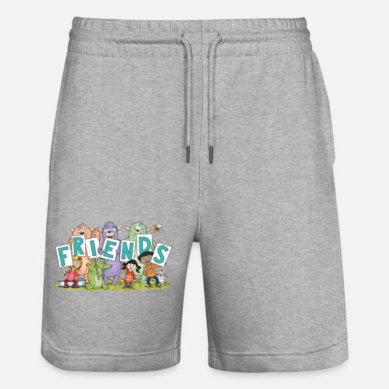amis - Short de jogging bio TRAINER Stanley/Stella unisexe - gris chiné