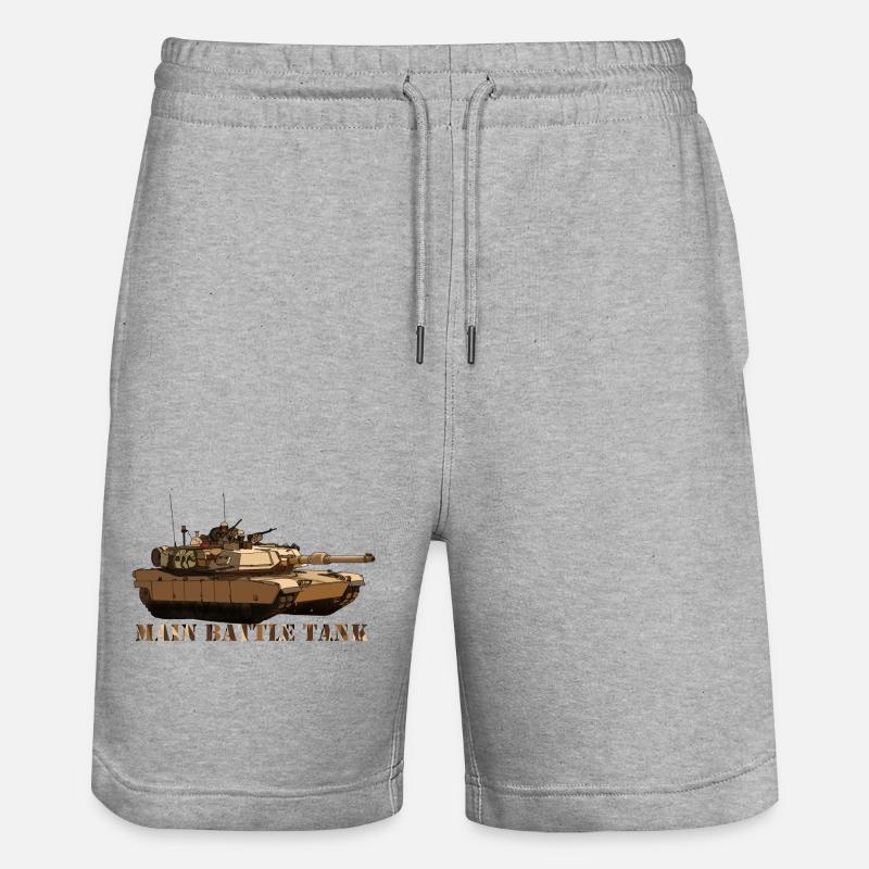 M1 Abrams - Short de jogging bio TRAINER Stanley/Stella unisexe - gris chiné