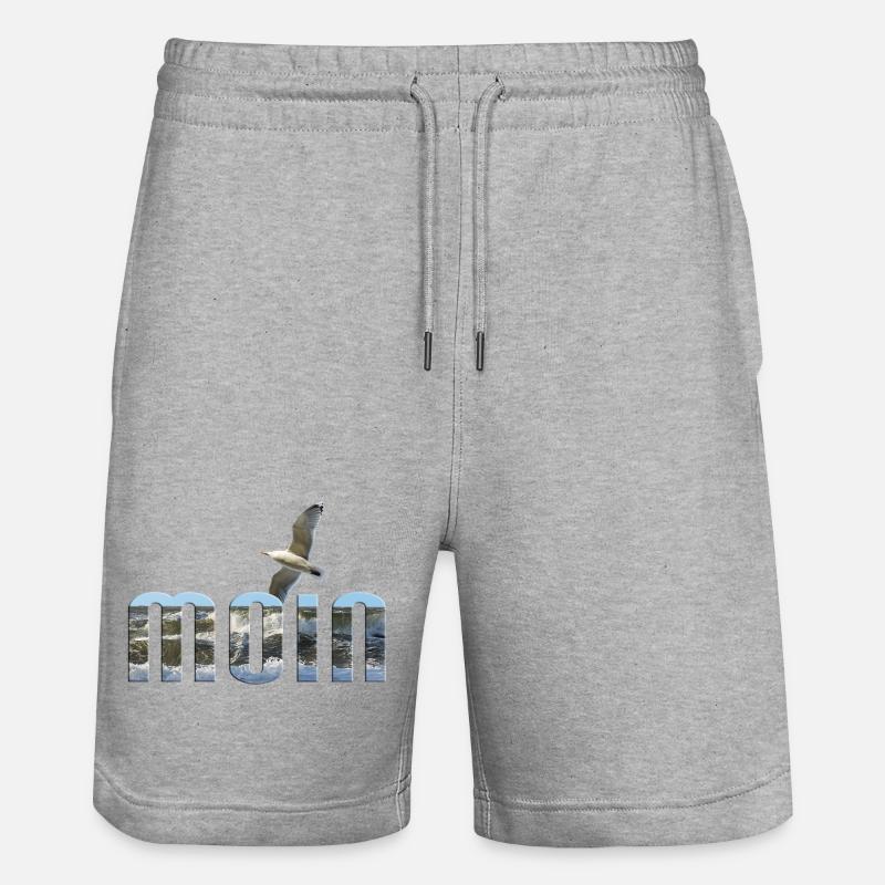 Moin - Stanley/Stella Unisex Bio Joggingshorts Trainer  - Grau meliert