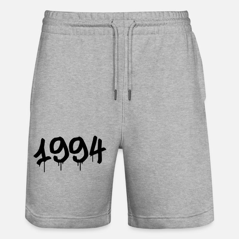 Graffiti : 1994 - Short de jogging bio TRAINER Stanley/Stella unisexe - gris chiné