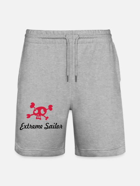 sailing - Stanley/Stella Trainer Unisex Organic Jogging Shorts - heather grey