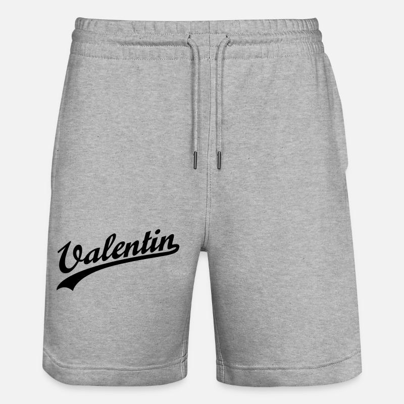 Valentin - Stanley/Stella Unisex Bio Joggingshorts Trainer  - Grau meliert