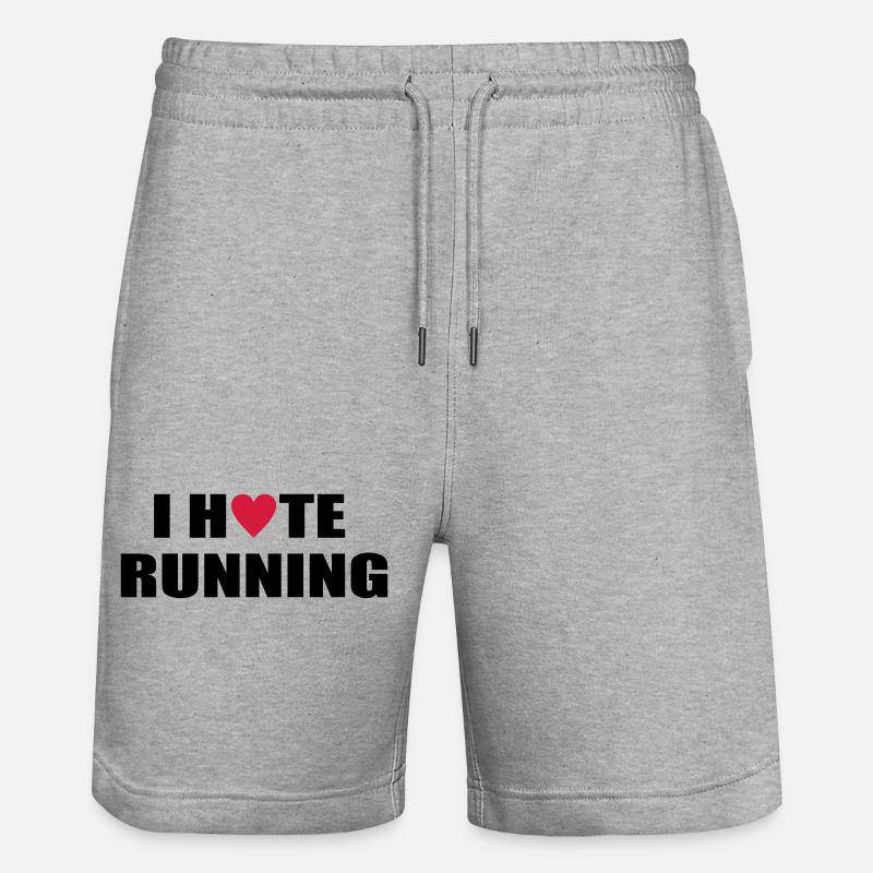 courir - Short de jogging bio TRAINER Stanley/Stella unisexe - gris chiné