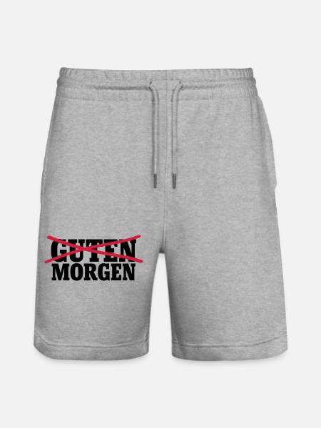 Guten Morgen - Stanley/Stella Unisex Bio Joggingshorts Trainer  - Grau meliert