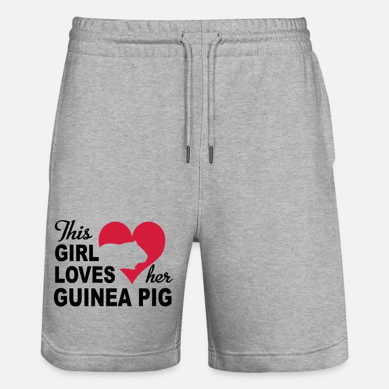 Cobaye - Short de jogging bio TRAINER Stanley/Stella unisexe - gris chiné