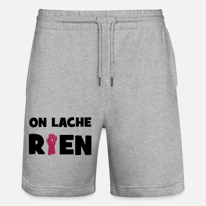 On lâche rien ! - Short de jogging bio TRAINER Stanley/Stella unisexe - gris chiné