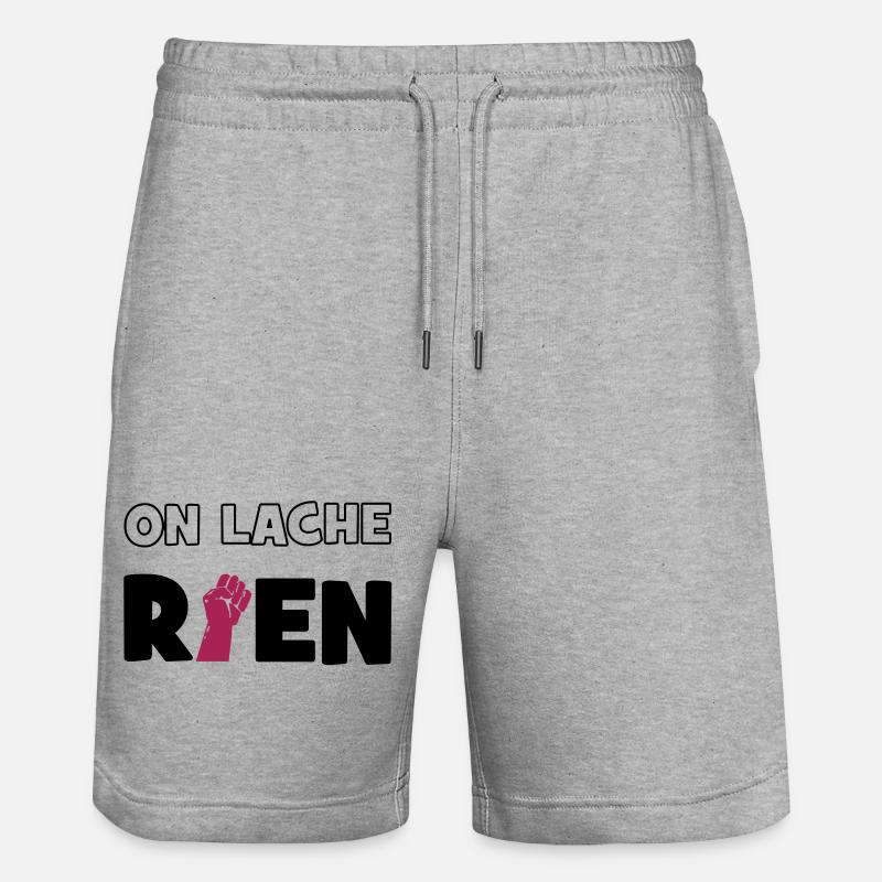 On lâche rien ! - Short de jogging bio TRAINER Stanley/Stella unisexe - gris chiné