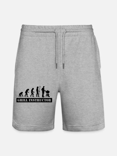 évolution gril instructeur - Short de jogging bio TRAINER Stanley/Stella unisexe - gris chiné