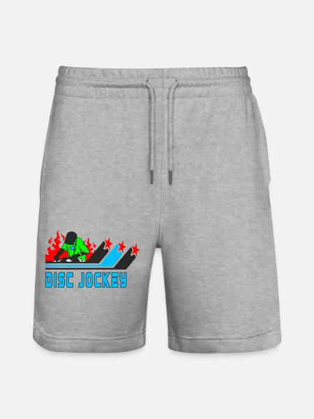 Disc Jockey / DJ / Cadeau / Idée cadeau - Short de jogging bio TRAINER Stanley/Stella unisexe - gris chiné