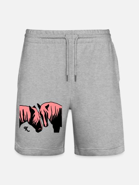 schwarzwald_maedels_grau - Stanley/Stella Unisex Bio Joggingshorts Trainer - Grau meliert