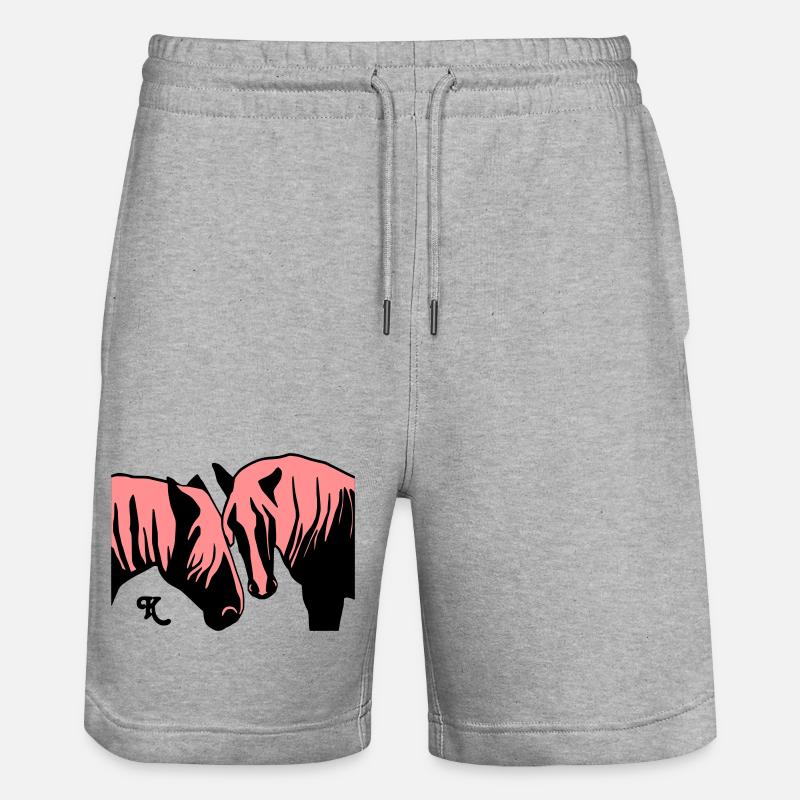 schwarzwald_maedels_grau - Stanley/Stella Unisex Bio Joggingshorts Trainer  - Grau meliert