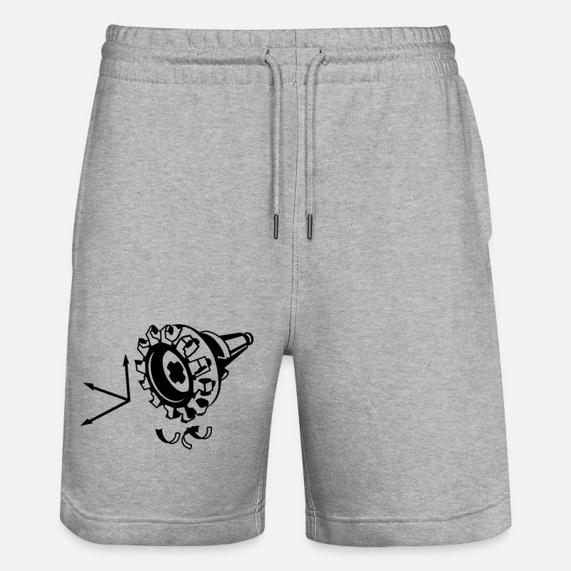 fraeser - Short de jogging bio TRAINER Stanley/Stella unisexe - gris chiné