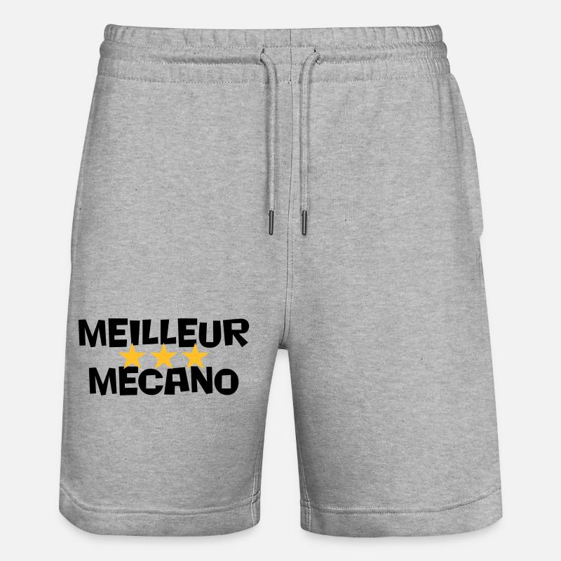 Beste Mecano - Stanley/Stella Unisex Bio Joggingshorts Trainer  - Grau meliert