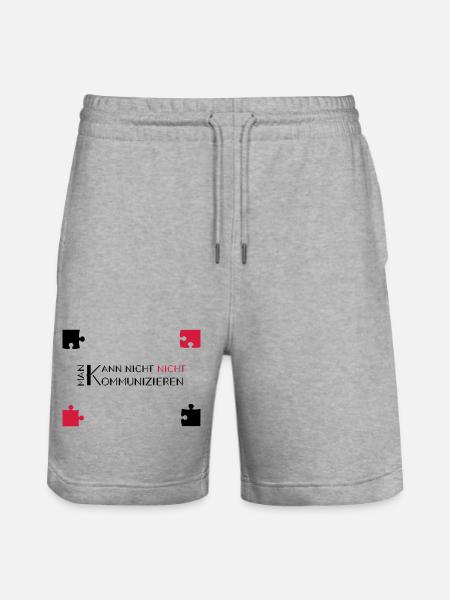 communication watzlawick - Stanley/Stella Trainer Unisex Organic Jogging Shorts - heather grey