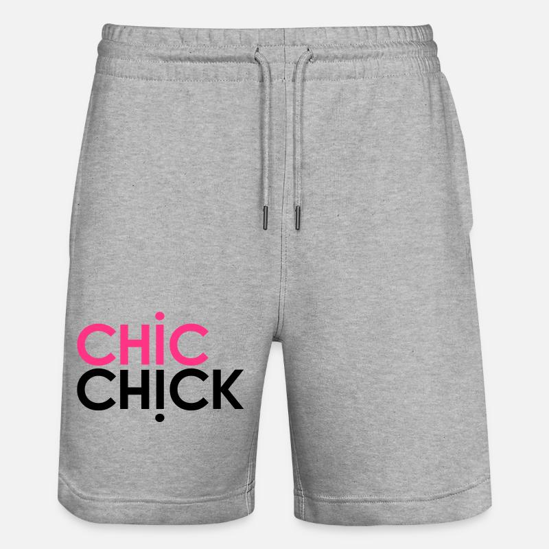 Chic Chick - Short de jogging bio TRAINER Stanley/Stella unisexe - gris chiné
