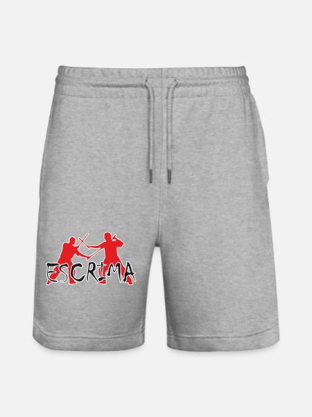 Escrima Sparring - Stanley/Stella Unisex Bio Joggingshorts Trainer  - Grau meliert