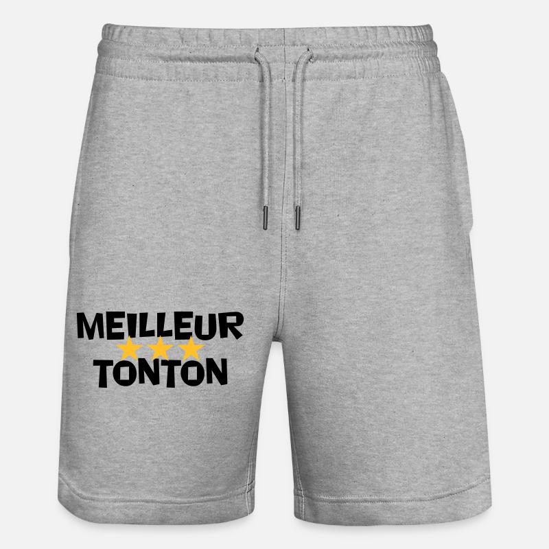 Meilleur Tonton - Short de jogging bio TRAINER Stanley/Stella unisexe - gris chiné