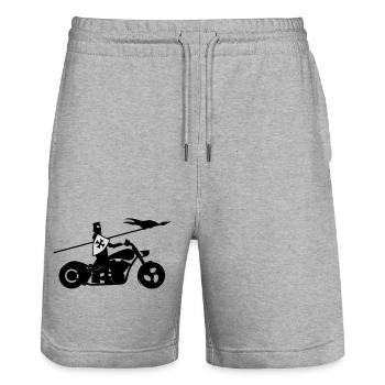 Motorrad - Short de jogging bio TRAINER Stanley/Stella unisexe - gris chiné - Devant - Nik (191cm) & Marisol (170cm)