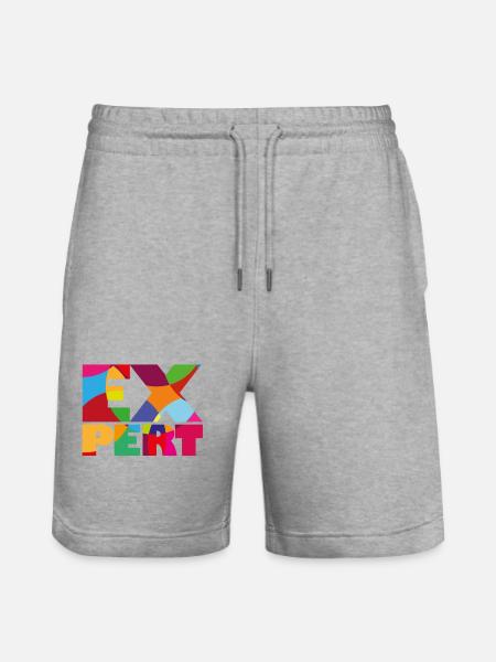 Expert - Expert / Expert - Stanley/Stella Trainer Unisex Organic Jogging Shorts - heather grey