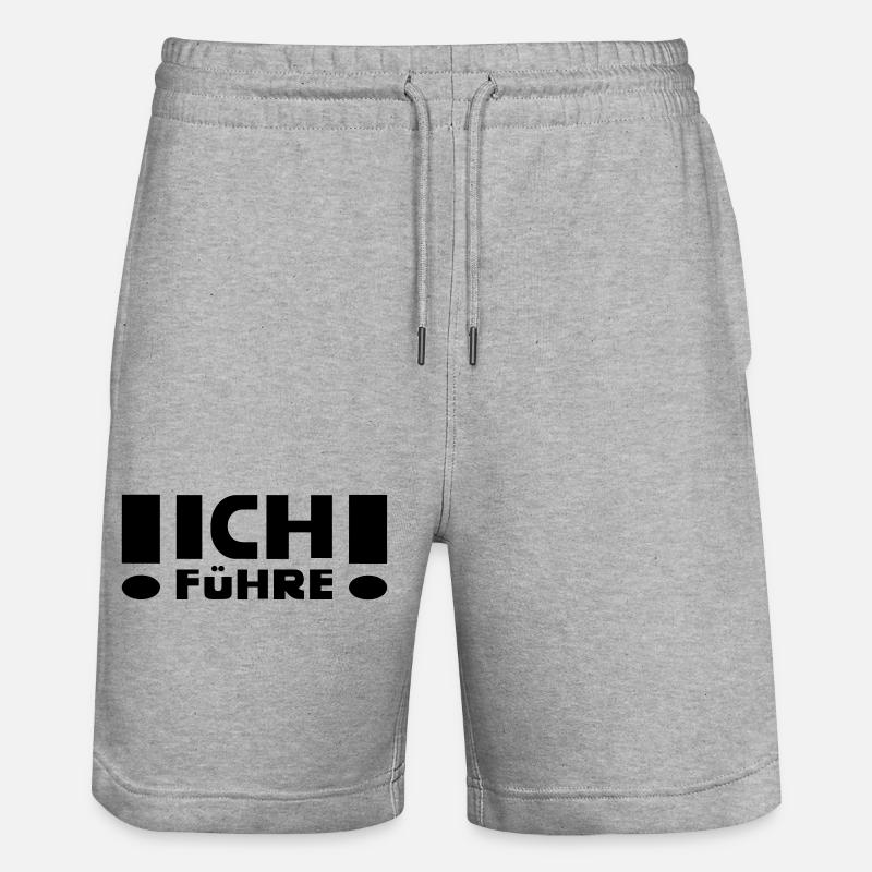 Je mène - Short de jogging bio TRAINER Stanley/Stella unisexe - gris chiné