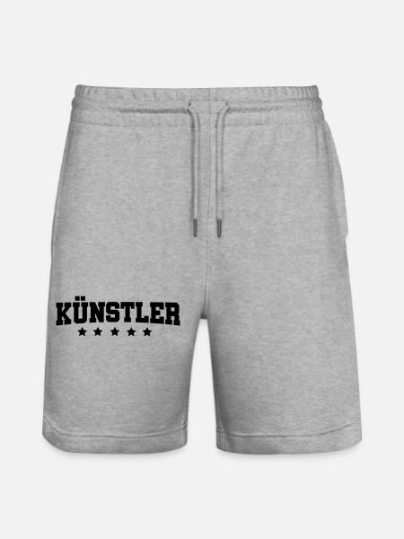 Kuenstler - Stanley/Stella Unisex Bio Joggingshorts Trainer - Grau meliert