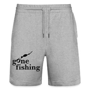 angling - Stanley/Stella Trainer Unisex Organic Jogging Shorts - heather grey - Front - Nik (191cm) & Marisol (170cm)