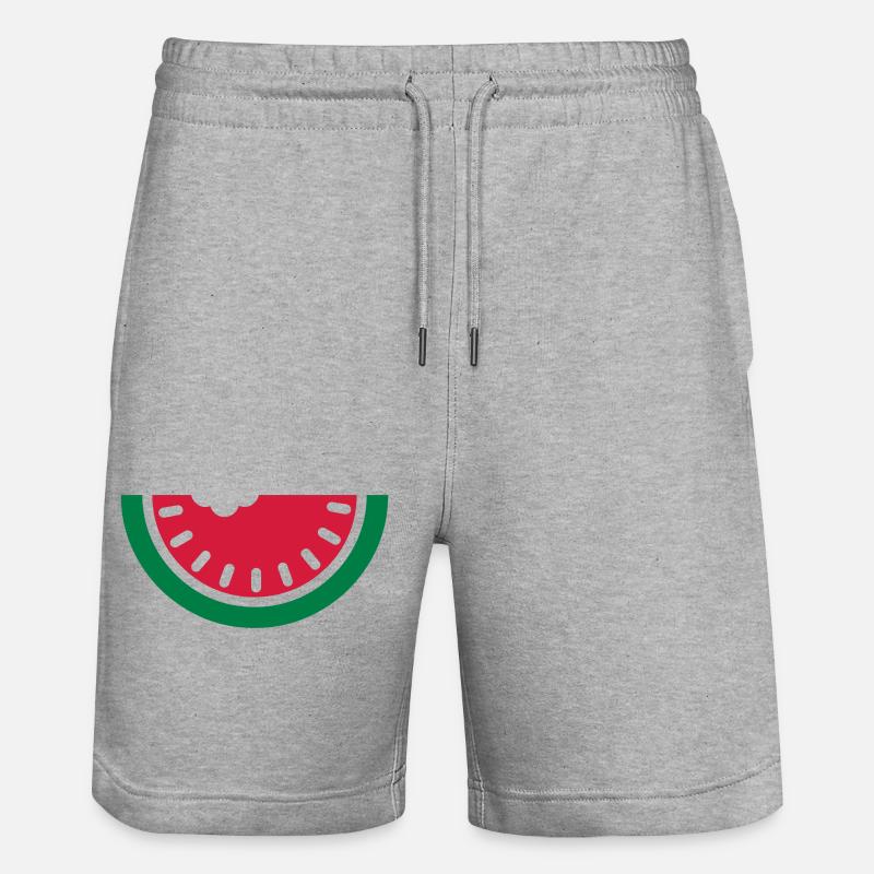 melon d'eau - Short de jogging bio TRAINER Stanley/Stella unisexe - gris chiné