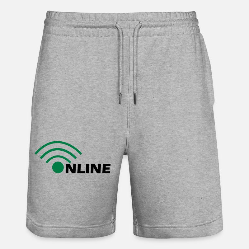 en ligne - Short de jogging bio TRAINER Stanley/Stella unisexe - gris chiné