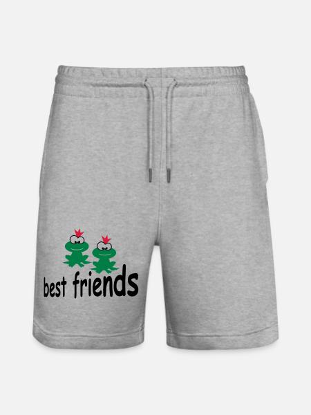 funny - Stanley/Stella Trainer Unisex Organic Jogging Shorts - heather grey