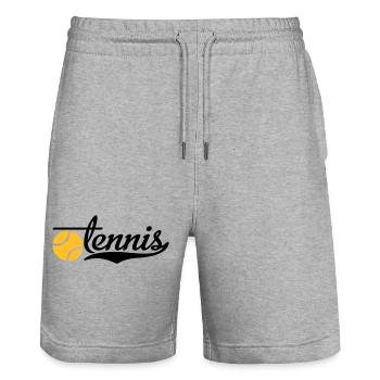 Tennis - Stanley/Stella Unisex Bio Joggingshorts Trainer  - Grau meliert - Vorne - Nik (191cm) & Marisol (170cm)