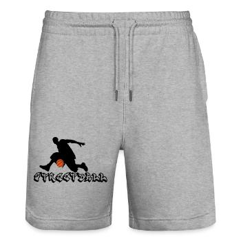 Basketball - Stanley/Stella Unisex Bio Joggingshorts Trainer  - Grau meliert - Vorne - Nik (191cm) & Marisol (170cm)