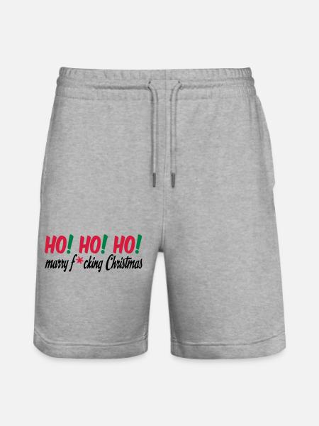 christmas - Stanley/Stella Trainer Unisex Organic Jogging Shorts - heather grey
