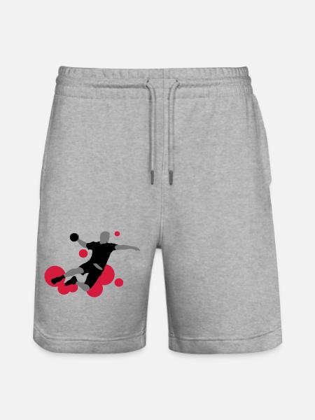 handball_3 - Short de jogging bio TRAINER Stanley/Stella unisexe - gris chiné