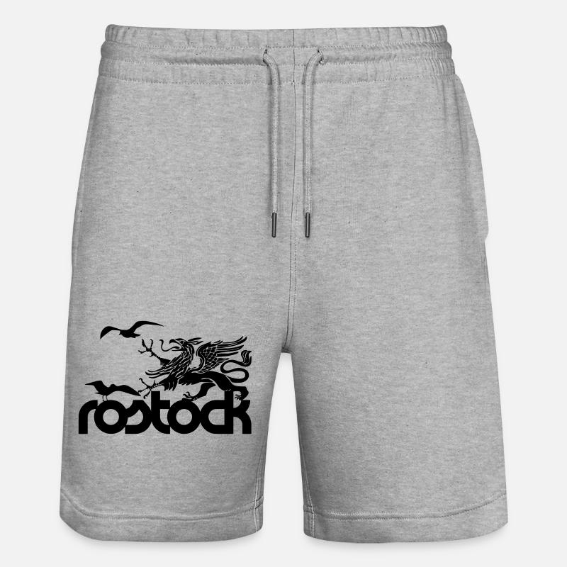 Rostock - Griffon et Seagulls - Short de jogging bio TRAINER Stanley/Stella unisexe - gris chiné