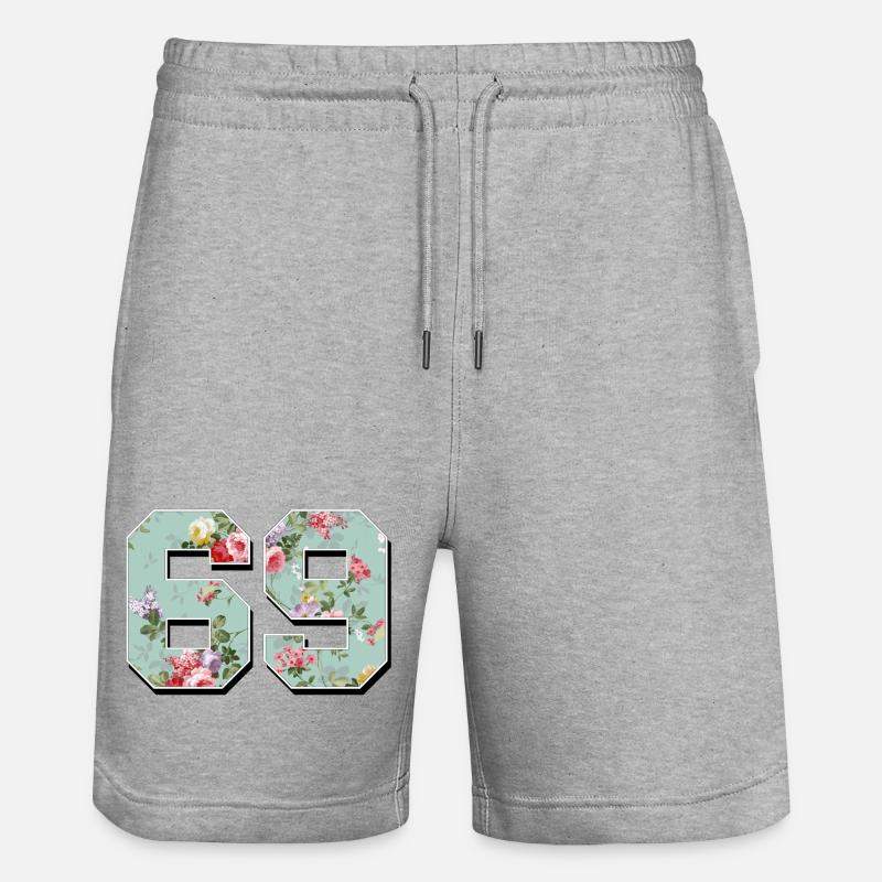 69 - Short de jogging bio TRAINER Stanley/Stella unisexe - gris chiné