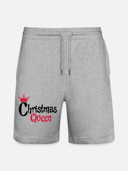christmas - Stanley/Stella Trainer Unisex Organic Jogging Shorts - heather grey