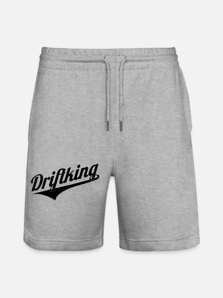 Driftking retro - Stanley/Stella Trainer Unisex Organic Jogging Shorts - heather grey