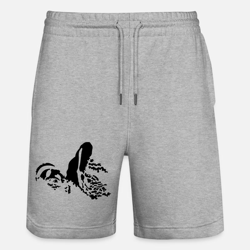 schwimmer_2 - Short de jogging bio TRAINER Stanley/Stella unisexe - gris chiné